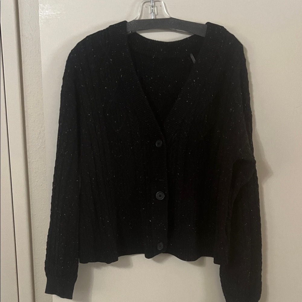 Classic Black Women's Cardigan Sweater